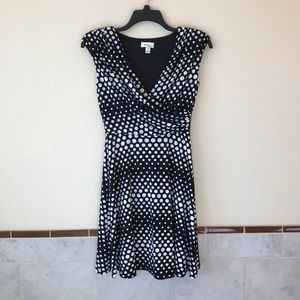 Alyx Limited Black White Polka Dot Dress Size Small Summer Casual Office